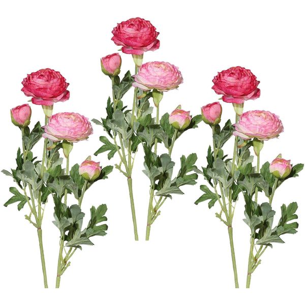 Kunstblume Creativ Green, Rosa, H:40Cm, Kunststoff, Polyester, Kunstpflanzen, 6Er Set-image