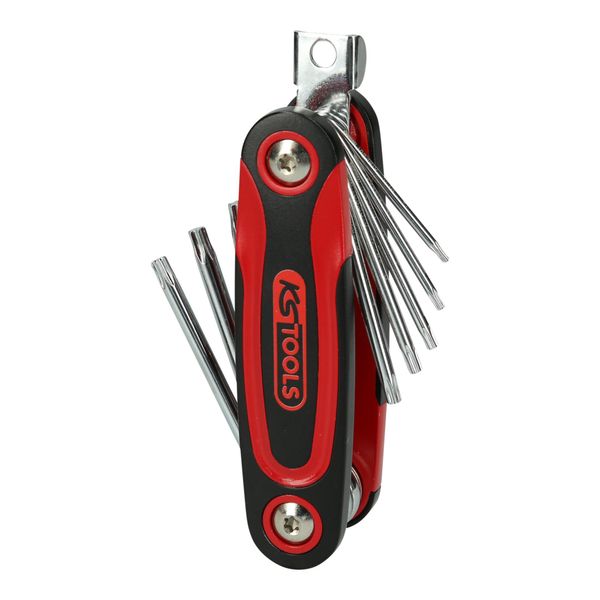 KS Tools Chromeplus Tx-WinkelstiftschlüSsel-Klapphalter, 8-Teilig (158.3510)-image