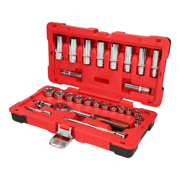 KS Tools 3/8" Chromeplus SteckschlüSsel-Satz, 27-Tlg. (958.0627)-image