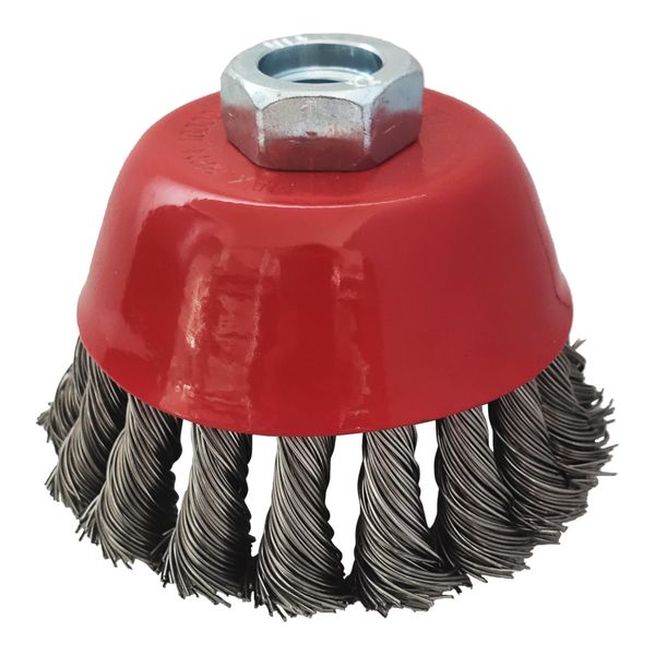 KS Tools Rostfreie StahldrahttopfbüRste 0,5Mm, Ø 90Mm (340.0027)-image