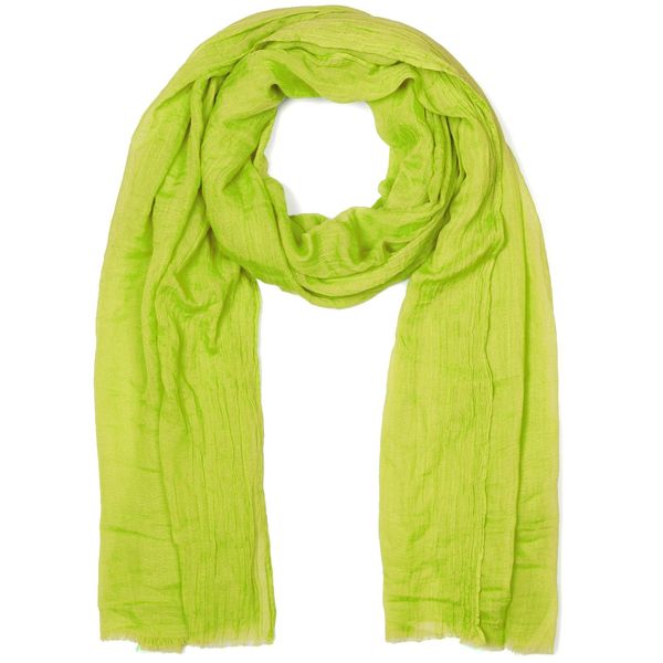 Schal styleBREAKER "Leichter Schal Einfarbig", Damen, GrüN (ApfelgrüN), Obermaterial: 50% Viskose Cv. 50% Baumwolle Co., Modisch, ModetüCher Schal-image