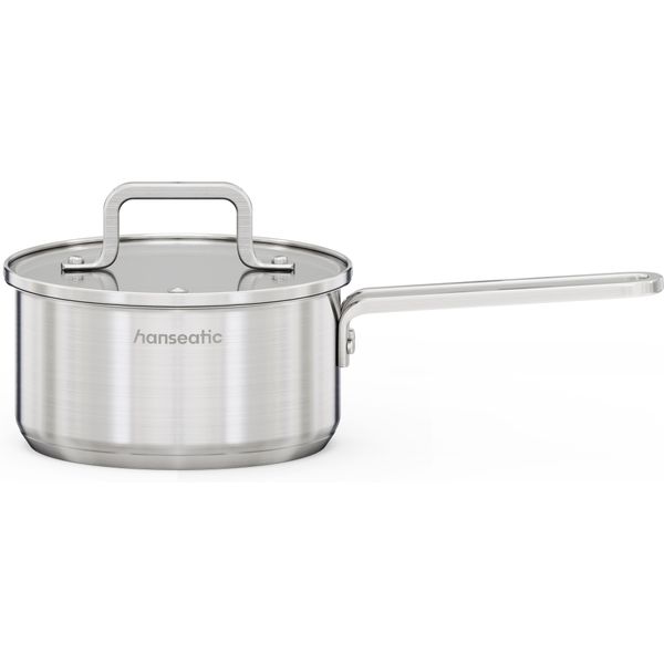 Kasserolle Hanseatic "Daily", Silberfarben, H:8Cm Ø:16Cm, TöPfe, Kasserolle, Mit Antihaftbeschichtung, FüR Alle Herdarten, Induktion-image