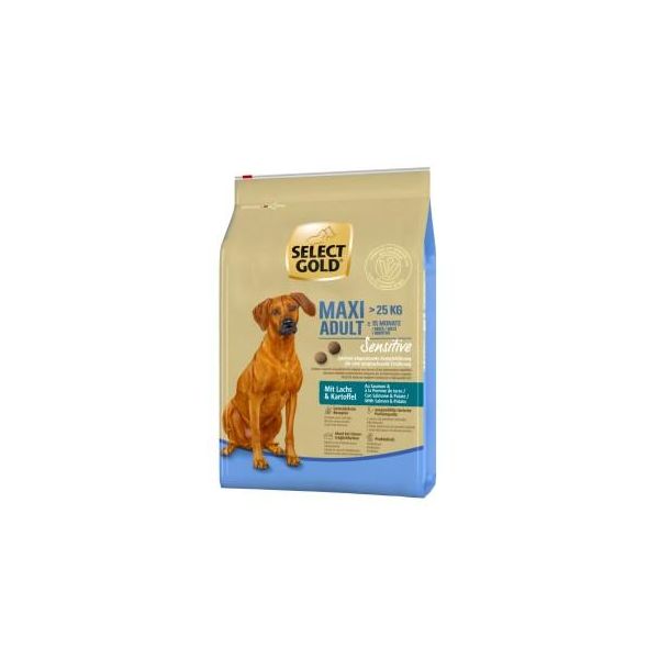 Select Gold Sensitive Croquettes Chien Adulte Maxi Saumon & Pommes De Terre 4 Kg-image