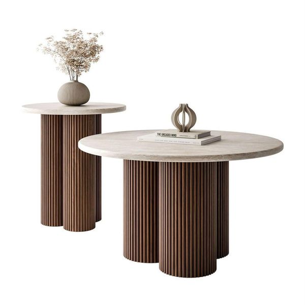 Lookway Couchtisch, Nussbaum, Holzwerkstoff, 80X46X80 Cm, Wohnzimmer, Wohnzimmertische, Couchtische-image