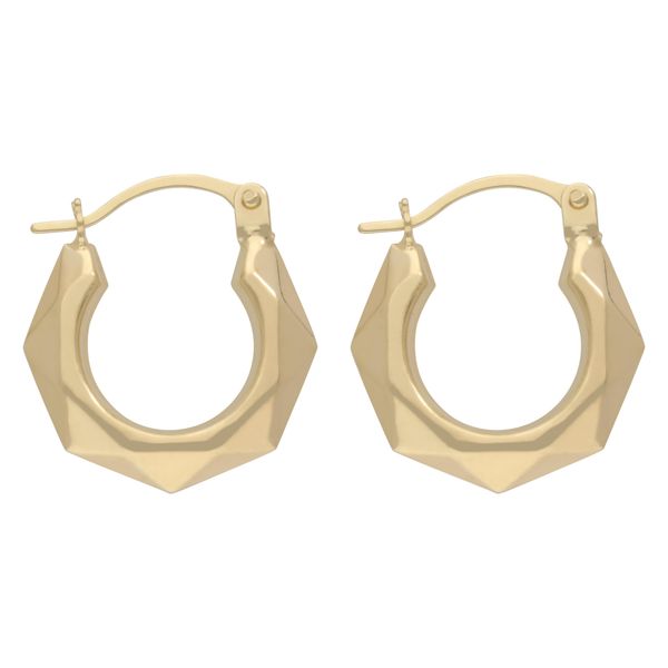 Paar Creolen Firetti "Schmuck Geschenk Gold 375 Ohrschmuck Ohrringe", Gelbgoldfarben, Ohrringe, Damen, 14Mm, Gelbgold 375-image