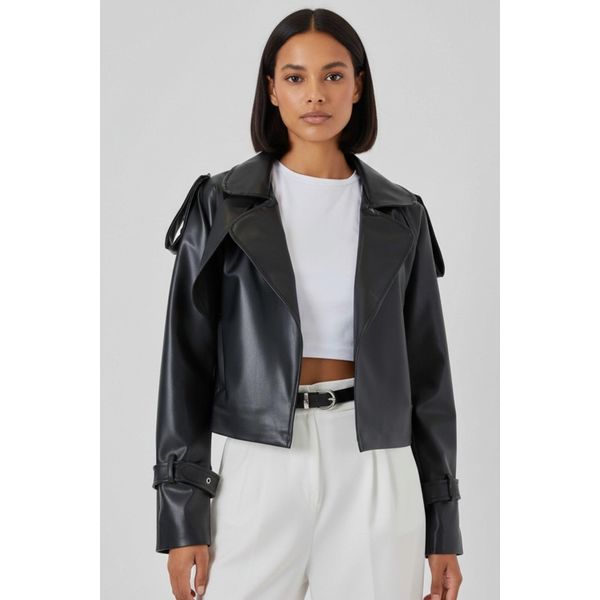 Kunstleder Bikerjacke-image