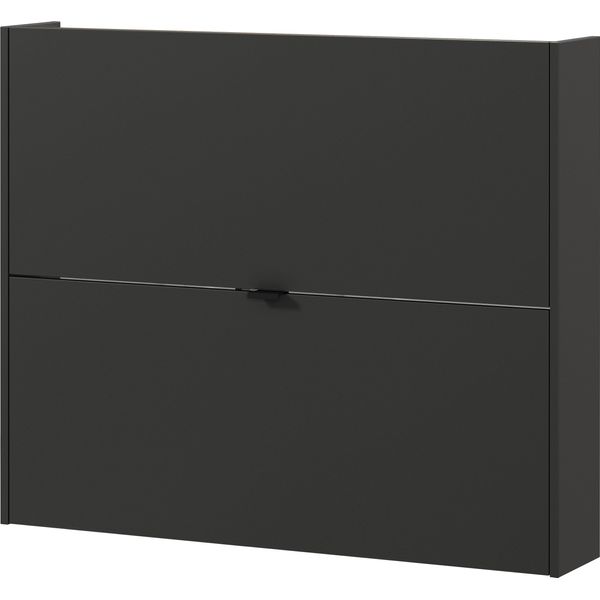 Schuhschrank Germania "Ameca", Graphit, Navarra, Eiche, Nachbildung, B:100Cm H:83Cm T:18Cm, Holzwerkstoff, SchräNke, Schuhschrank-image