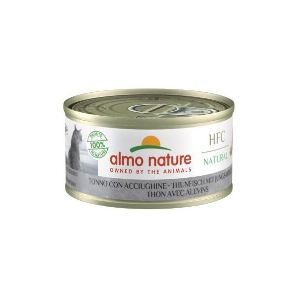 Almo Nature HFC Natural Nourriture Humide Pour Chat Thon Aux Jeunes Anchois 24X70 G-image