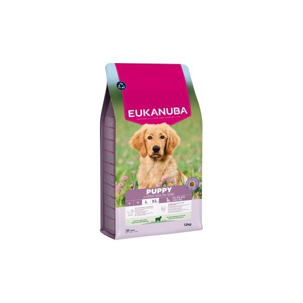 eukanuba Croquettes Pour Chiot Grande Taille, Agneau Et Riz 12 Kg-image