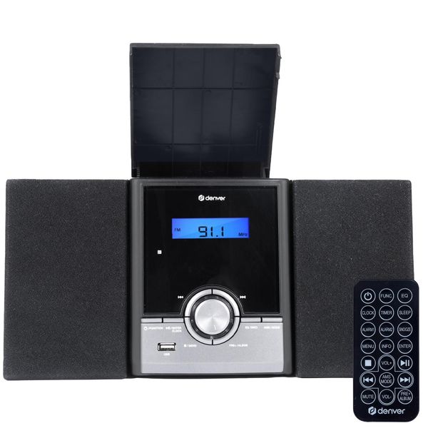 Denver MDA-285 Dab+/Fm Musiksystem Bluetooth, Cd-Player, Schwarz-image