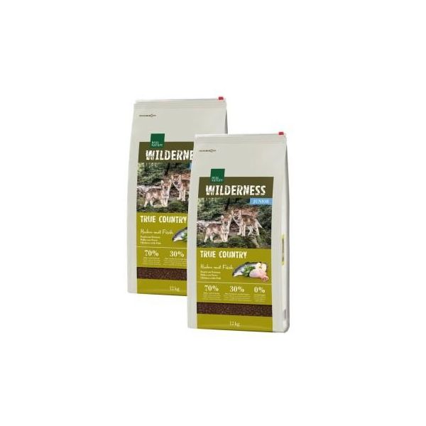 Real Nature Wilderness Junior True Country Poulet Au Poisson 2X12 Kg-image
