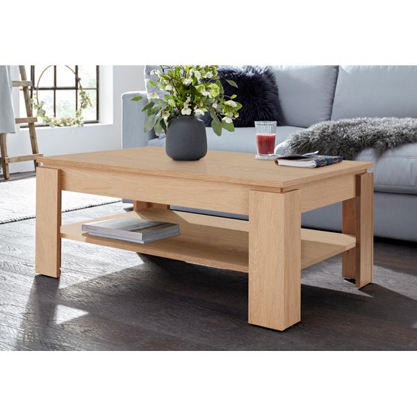 Couchtisch Otto Home "Fct", Braun (Eiche), B:110Cm H:45Cm T:70Cm, Tische, Couchtisch, Breite 110 Cm-image
