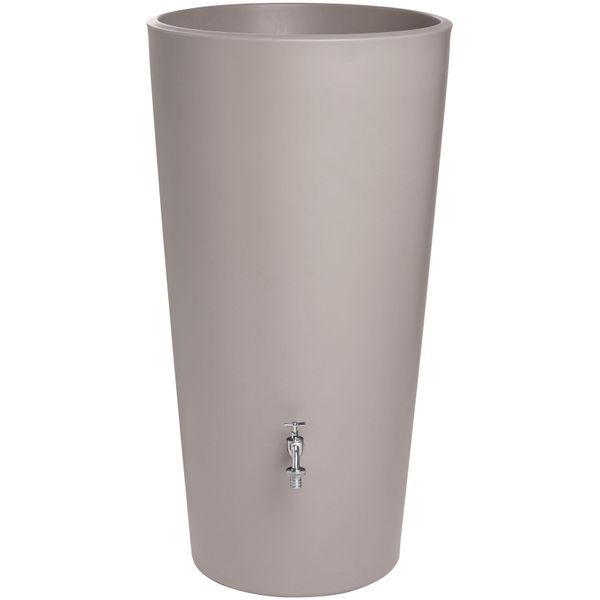 Regenwassertank Arves "Flower", Braun (Mocca), H:110Cm Ø:60Cm, Kunststoff, Regentonnen-image