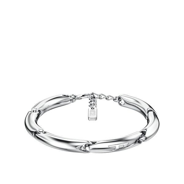 Armband Diesel "Schmuck Geschenk Edelstahl Armschmuck Armkette", Edelstahlfarben, ArmbäNder, Damen, 20,5Cm, Edelstahl, Armband-image