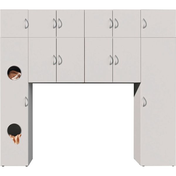Mehrzweckschrank wimex "Multiraumkonzept", Weiß, B:250Cm H:225Cm T:40Cm, SchräNke, Mehrzweckschrank-image