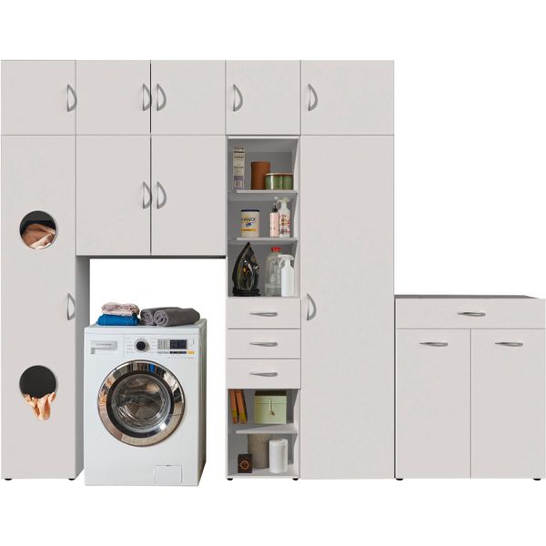 Mehrzweckschrank wimex "Multiraumkonzept", Weiß, B:280Cm H:225Cm T:40Cm, SchräNke, Mehrzweckschrank-image