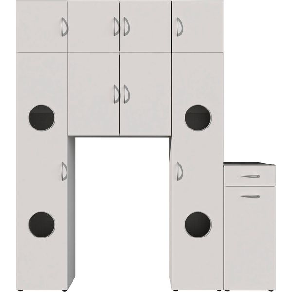 Mehrzweckschrank wimex "Multiraumkonzept", Weiß, B:200Cm H:225Cm T:40Cm, SchräNke, Mehrzweckschrank-image