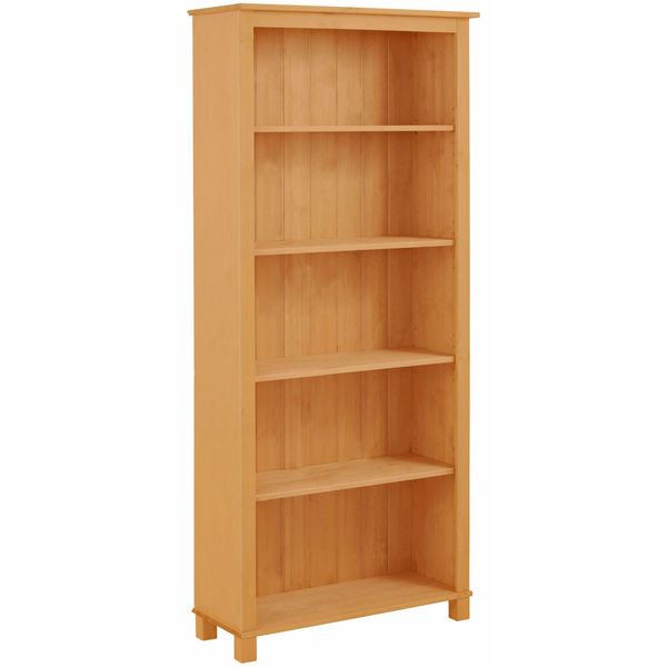 Regal Otto Home "Pivo", Beige (Natur Gebeizt, Gewachst), B:77Cm H:171Cm T:31Cm, Massivholz, Regale, Regal, Aus Massivem SchöNen Kiefernholz, HöHe 171 Cm-image