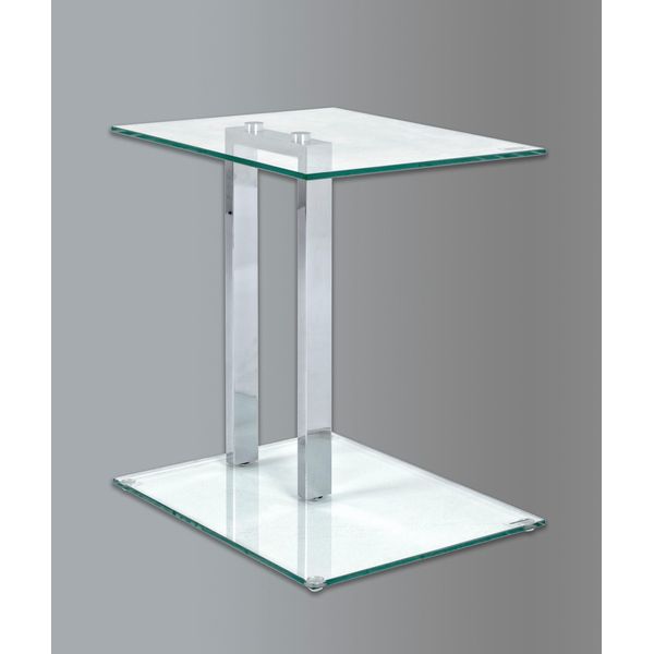 Beistelltisch Haku "Sofatisch, Wohnzimmertisch", Silber (Silber, Silber, Silber), B:45Cm H:50Cm T:35Cm, Tische, Beistelltisch, Rechteckig - Aus Metall Silber B/T/H 45/35/50 Cm-image