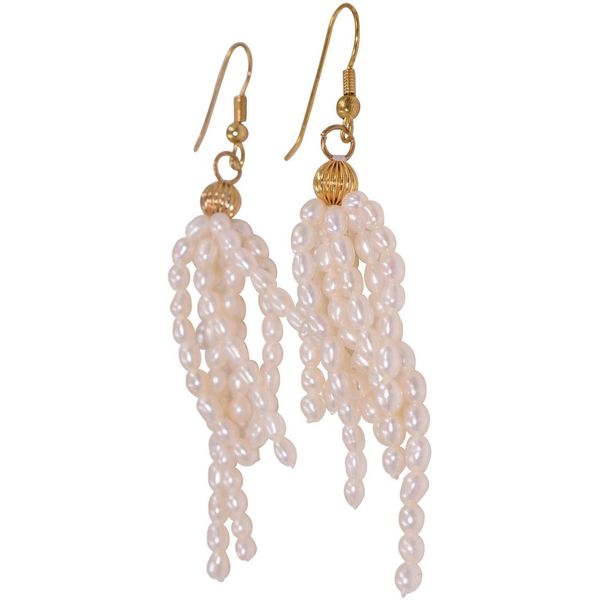 Paar Ohrhaken Firetti "Schmuck Geschenk Silber 925 Ohrschmuck Ohrringe", Gold (Gelbgoldfarben, Weiß), Ohrringe, Damen, Perlen Silber 925 (Sterlingsilber), Perlen, Silber 925 (Sterlingsilber), Made In Germany - Mit SüßWasserzuchtperle-image