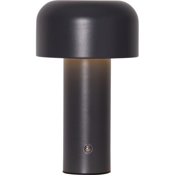 LED Tischleuchte "Tischlampe Bobby", Grau, 1, Ø 12,5Cm H: 21,5Cm, 1 Stk., Parforce Traditional Hunting, Leuchten, Akku-Tischleuchte, 3 Lichtfarben, Touch-Dimmer Am Fuß, Usb-C-Ladekabel, LED Tischleuchte-image