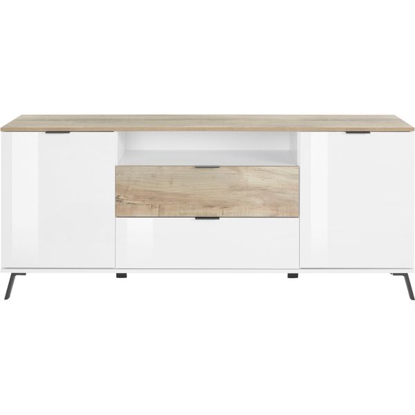 Sideboard Home Affaire "Casanova", Weiß (Weiß, Pereira), B:180Cm H:75Cm T:40Cm, Sideboards, Sideboard, Breite Ca. 180 Cm-image