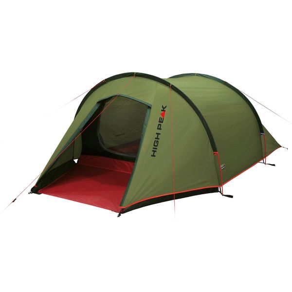 Tunnelzelt High Peak "Kite 2", Rot (Pestorot), Zelte, B/H/L: 140Cm X 95Cm X 330Cm, B:140Cm H:95Cm L:330Cm-image