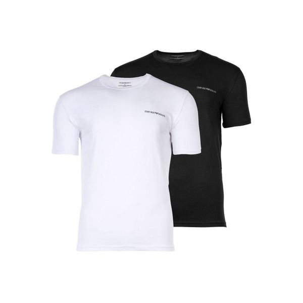 T-Shirt Emporio Armani "T-Shirt Core Logoband 2Er Pack", Herren, Gr. Xl, Bunt (Schwarz, Weiß), Obermaterial: 95% Baumwolle Co. 5% Elasthan El., Shirts T-Shirt-image