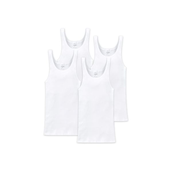 Unterhemd Schiesser "Unterhemd 4Er Pack", Herren, Gr. Xl, N-Gr, Weiß, Obermaterial: 100% Baumwolle Co., Unterhemden Unterhemd-image