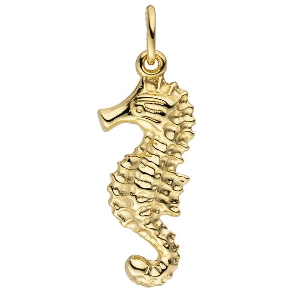 KettenanhäNger Jobo "AnhäNger Seepferdchen", Gold (Gelbgold 333), SchmuckanhäNger, Damen, Gelbgold 333, KettenanhäNger, 333 Gold-image