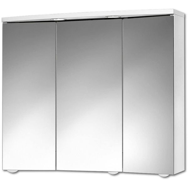 Spiegelschrank Jokey "Trava", Weiß, B:75Cm H:65Cm T:22Cm, Mdf, SchräNke, Spiegelschrank, 75 X 65 X 22 Cm-image