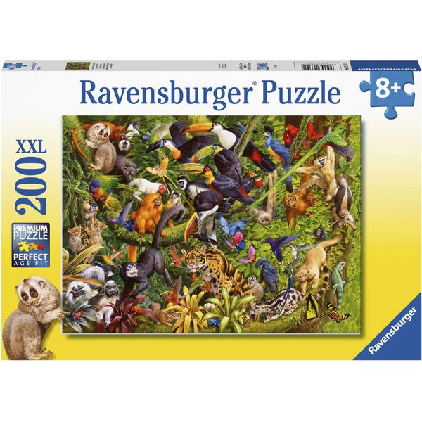 Puzzle Ravensburger "Bunter Dschungel", Bunt, Puzzles, Kinderb:49Cm H:36Cm, Pappe, Made In Germany, B:49Cm H:36Cm-image