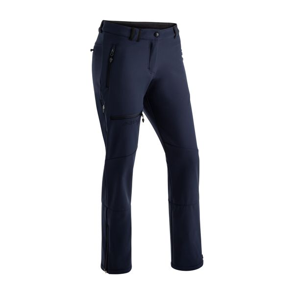 Softshellhose Maier Sports "Adakit W", Damen, Gr. 46, NormalgrößEn, Blau (Dunkelblau), Vorderseite: 92% Polyester, 8% Elasthan. RüCkseite: 100% Polyester, Hosen Softshellhose, Damen Trekkinghose, Atmungsaktive Outdoorhose, Regular Fit-image