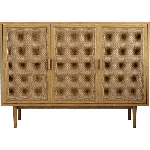 Sideboard Otto Home "Lorelia", Naturfarben, B:118Cm H:85Cm T:40Cm, Fsc-Zertifiziertes Massivholz, Holzwerkstoff, Melamin, Sideboards, Sideboard-image