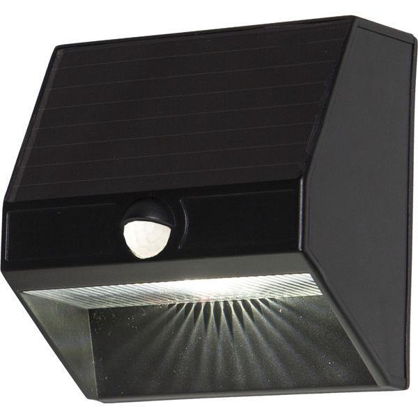 LED Solarleuchte "Solar-Wandleuchte Wandy", Schwarz, B:11Cm H:11Cm L:11Cm T:6Cm, Parforce Traditional Hunting, Leuchten, Bewegungs- Und DäMmerungssensor, Stetig 5 Lm, Bei Bewegung 50 Lm-image