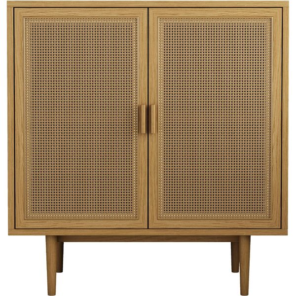 Sideboard Otto Home "Lorelia", Braun (Natur), B:80Cm H:85Cm T:40Cm, Fsc-Zertifiziertes Massivholz, Holzwerkstoff, Melamin, Sideboards, Sideboard-image