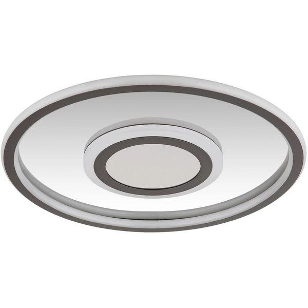 Globo Lighting LED Deckenleuchte "Cara", Grau (Grau Matt), 1 Stk., Leuchten, Deckenlampe, Designleuchte, Wohnzimmer, Schlafzimmer, Rund, LED Deckenleuchte-image