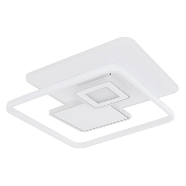 Globo Lighting LED Deckenleuchte "Roderick", Weiß, 1 Stk., Leuchten, Deckenlampe/Quadratisch/Wohnzimmer/Schlafzimmer/Modern, LED Deckenleuchte-image