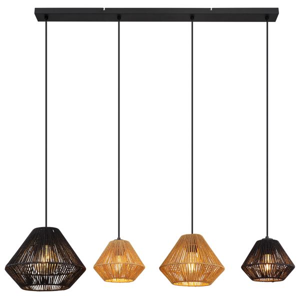 Globo Lighting HäNgeleuchte "Houdini", Schwarz, 1 Stk., Leuchten, HäNgelampe/Pendelleuchte/Esszimmer/Wohnzimmer/Esstisch, HäNgeleuchte-image