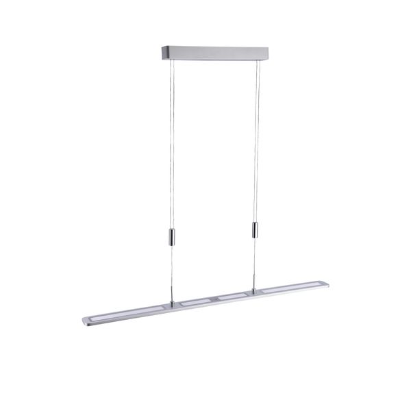 Paul Neuhaus Pendelleuchte "Nika", Grau (Aluminiumfarben), 1, H: 166Cm, 1 Stk., Leuchten, Led, CCT - Tunable White, Dimmbar üBer Sensordimmer, Schalter, Pendelleuchte-image