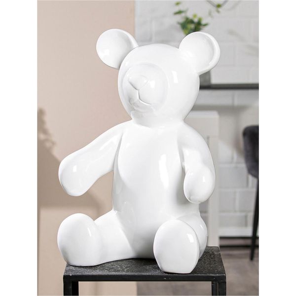 Tierfigur Casablanca BY Gilde "Skulptur BäR", Weiß, B:32Cm H:45Cm T:25Cm, Kunstharz, Dekofiguren-image