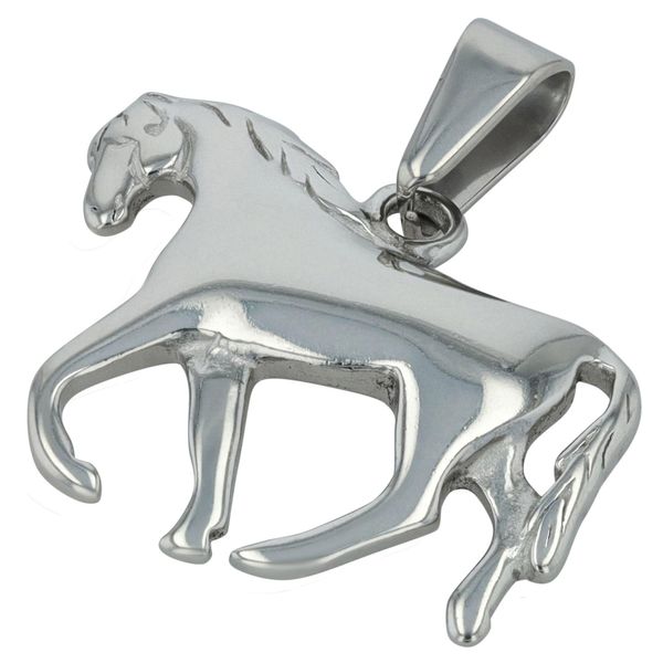 KettenanhäNger Adelia´s "AnhäNger – Pferd AnhäNger Aus Edelstahl", Silber, SchmuckanhäNger, MäDchen, Edelstahl, KettenanhäNger, Ideal Als Geschenk FüR Besondere AnläSse-image