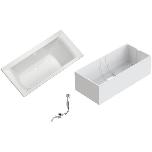 Badewanne Ottofond "Set Duobadewanne", Weiß, B:75Cm H:58Cm L:170Cm T:75Cm, SanitäRacryl, Badewannen, 1700/750 Mm, Duobadewanne-image