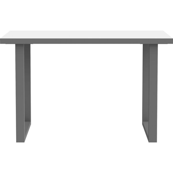 Schreibtisch Forte "Keflav", Weiß (Weiß, Uni Wolfram Grau, Grau, Weiß, Uni Wolfram Grau), B:120Cm H:74,1Cm T:75Cm, Tische, Schreibtisch, Breite 120 Cm-image