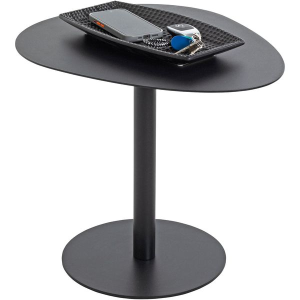 Beistelltisch Haku "Sofatisch, Wohnzimmertisch", Schwarz (Schwarz, Schwarz, Schwarz), B:51Cm H:42Cm T:41Cm, Tische, Beistelltisch, Freiform - Aus Metall Schwarz B/T/H 51/41/42 Cm-image