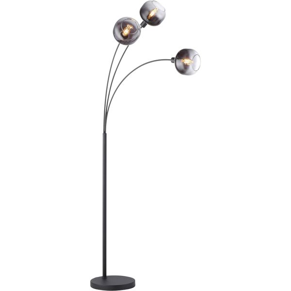 Just Light Stehlampe "Zea", Schwarz, 3, Ø 25Cm H: 160Cm, 1 Stk., Leuchten, Exklusivee14, Stehlampe-image