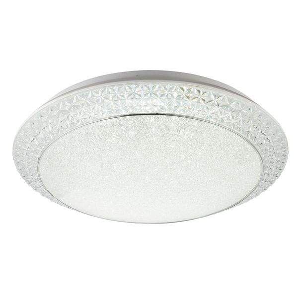 Globo Lighting LED Deckenleuchte "Ronja", Weiß, 1 Stk., Leuchten, Deckenlampe/Rund/Wohnzimmer/Schlafzimmer/Elegant, LED Deckenleuchte-image