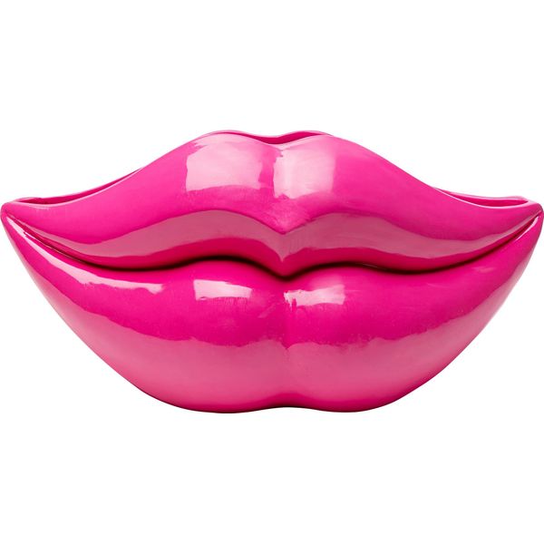 Tischvase Kare Design "Vase Lips Pink 28Cm", Pink, B:57,5Cm H:28Cm T:31Cm, Vasen-image