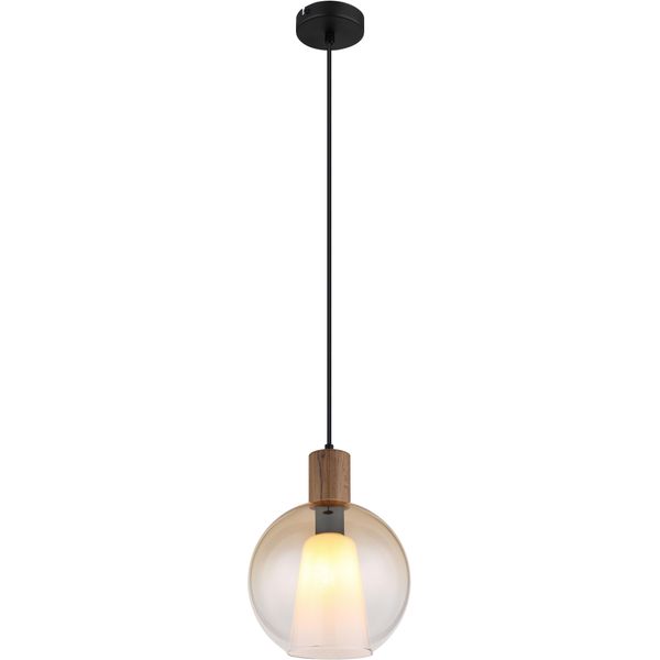 Globo Lighting HäNgeleuchte "Barry I", Schwarz, 1 Stk., Leuchten, HäNgelampe/Pendelleuchte/Esszimmer/Wohnzimmer/Esstisch, HäNgeleuchte-image