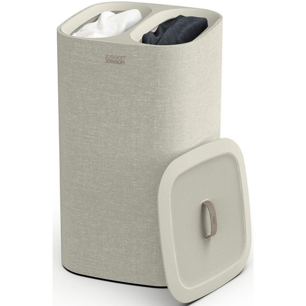 WäSchekorb Joseph Joseph "Tota", Beige (Ecru), B:40Cm H:71Cm T:40Cm, Baumwolle, Polyester, Polypropylen, WäSchesammler, WäSchekorb WäSchesammler, Aus Stoff, Abnehmbare Tragetaschen Mit Handgriffen-image